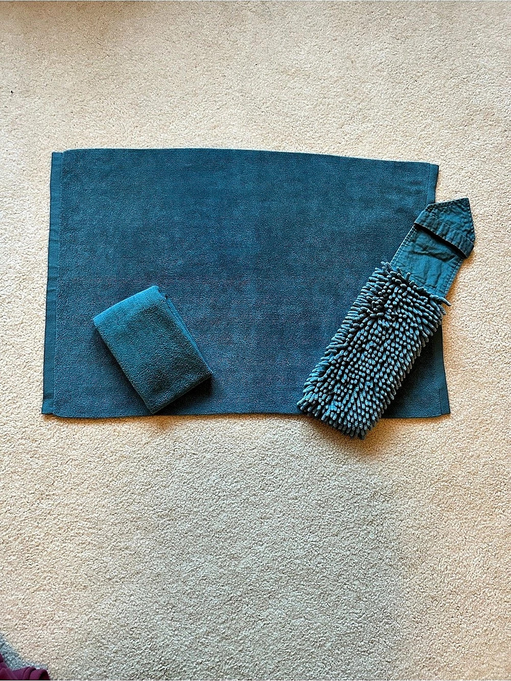 Norwex Teal Hand Towel, Body Cloth, & Bath Mat NWOT